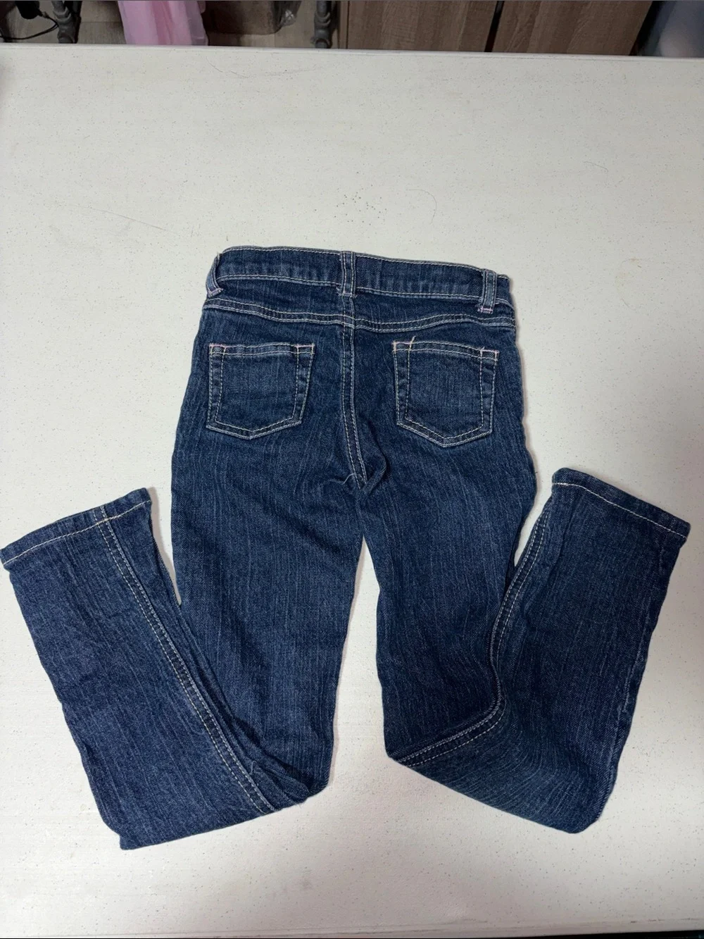 Gymboree Dark Blue Skinny Jeans with Embroidered Charm